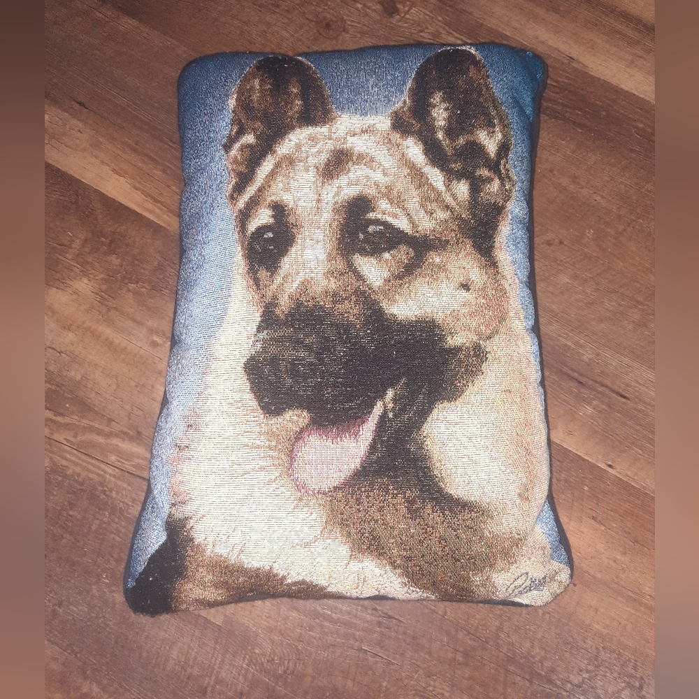 German Shepherd Tapestry Throw Pillow